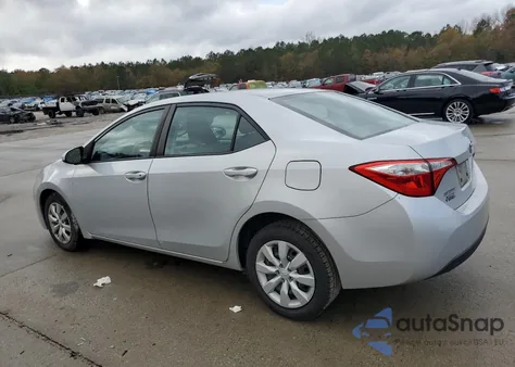 2015 Toyota Corolla L from USA, damaged, VIN 2T1BURHE9FC333989